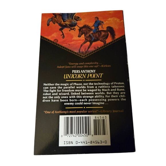 Unicorn point by Piers Anthony - ace fantasy books - isbn 0441845630 - Picture 6 of 6